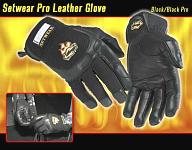 Setwear Pro Leather Glove Black - Click here to have a closer look!